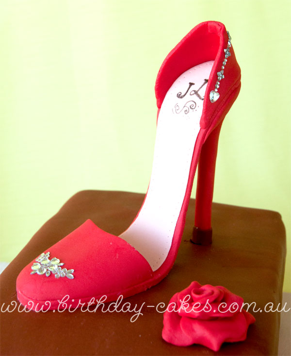 lady shoe birthday cake